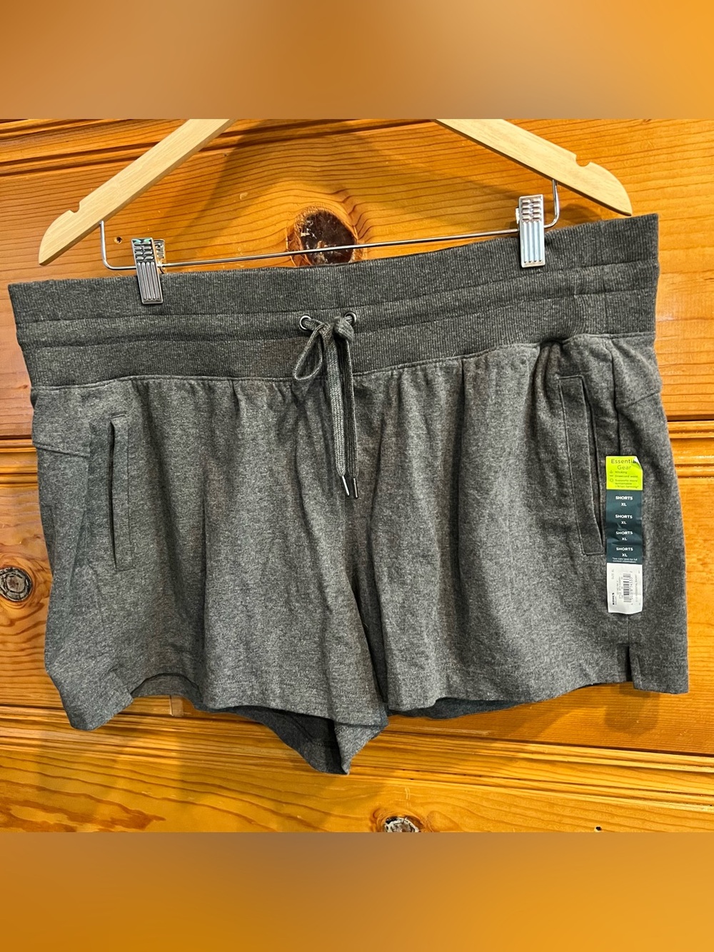 NWT Tek Gear Essential Gear Gray Active Shorts XL 3.5” Inseam Moisture Wicking